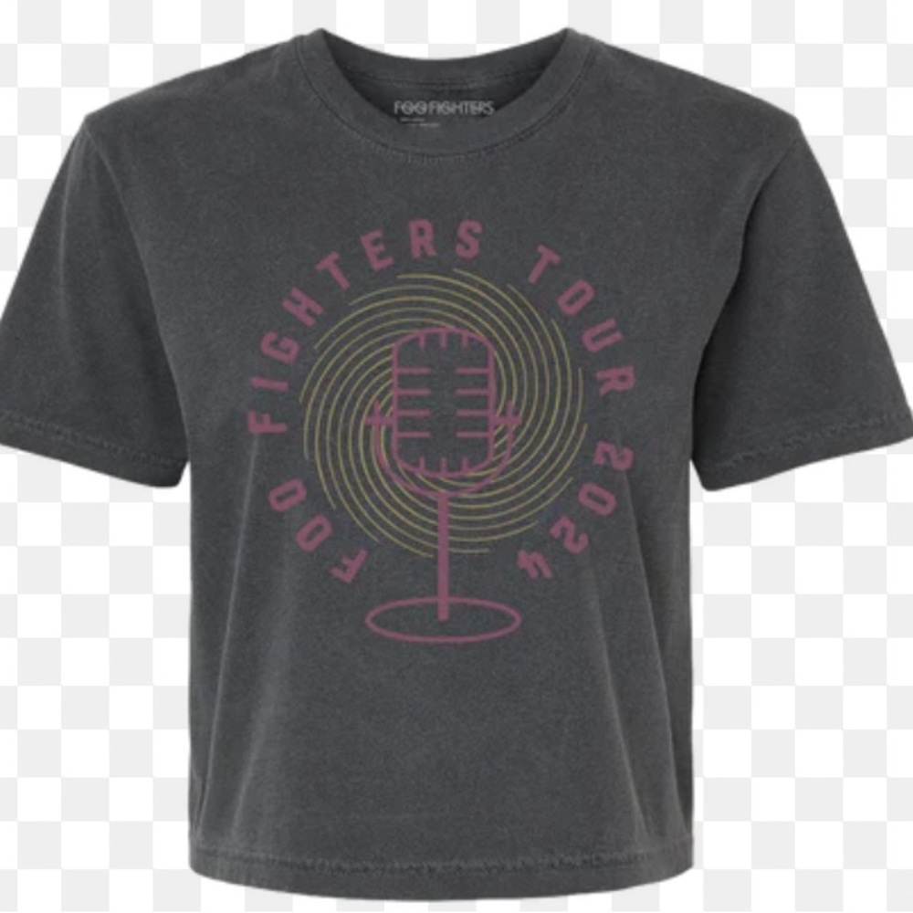 Foo Fighters weathered Crop Top -size small